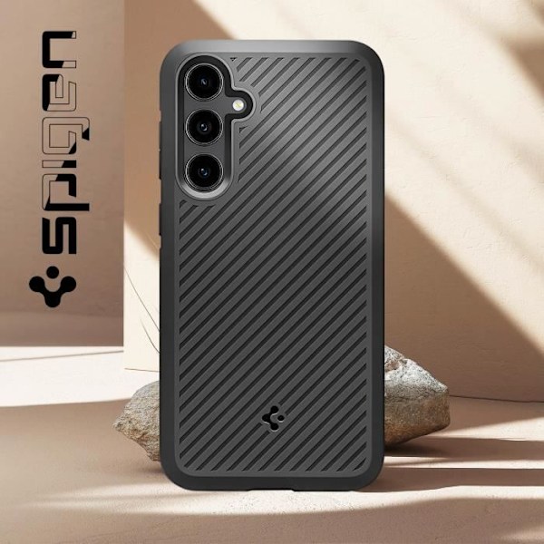 Silikonfodral till Samsung Galaxy S23 FE - Spigen Core Armor - Svart Svart
