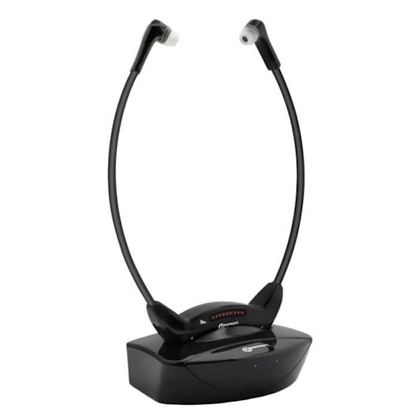 TV-hovedtelefoner - GEEMARC - Seniormodel - Bluetooth 5.2 - Batterilevetid 10 timer - Sort Svart