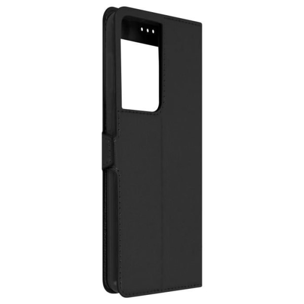 Fodral till Samsung Galaxy S21 Ultra med dubbelfönster videostöd svart