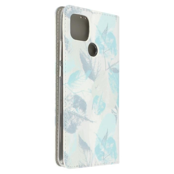 Étui Oppo A15 - Oppo - A15 - Mönster Blå Blommor - Mjuk Fodral - Magnetstängning Blå