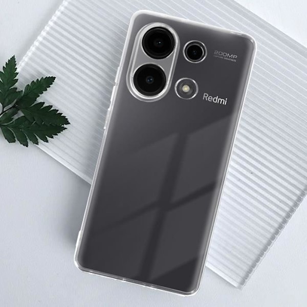 Fodral - AVIZAR - Xiami Redmi Note 13 Pro 4G - Mjuk silikon - Genomskinlig - Smal design Transparent