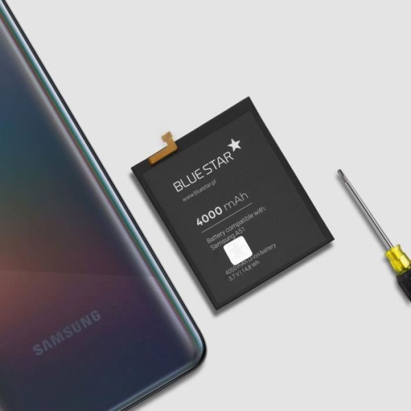 Udskiftningsbatteri Samsung Galaxy A51 4000mAh Li-Ion Blå stjerne Sort