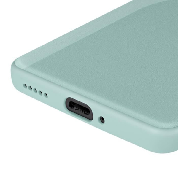 Fodral för Honor 200 Pro Soft Silikonfinish Vegan Chic Pale Blue Läder Blå