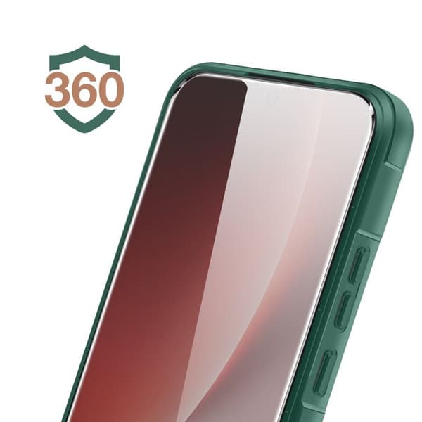 Skræddersyet og hærdet glas til Honor Magic 8 Lite, blødt, stødabsorberende, forstærket, grøn Grön