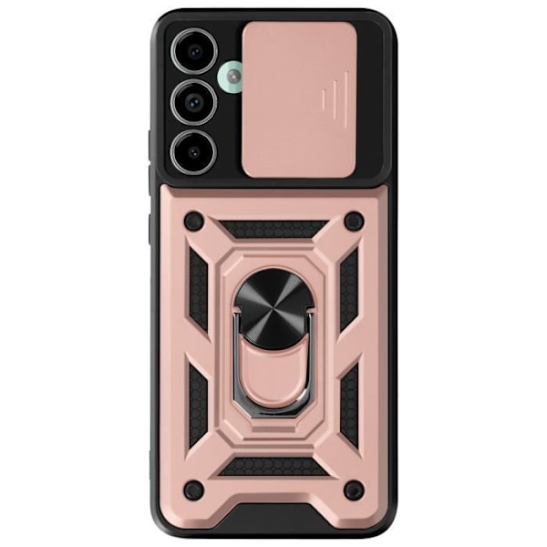 Coque för Samsung Galaxy M55 Ringstöd Couver Caméra Glidande Roséguld Rosa