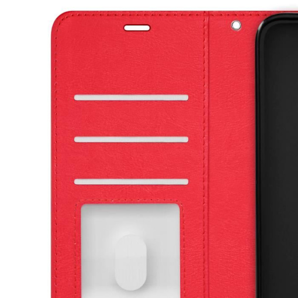 Honor 200 Lite -kotelo - MAYAXESS - Lompakkoteline rannehihnalla - punainen Röd