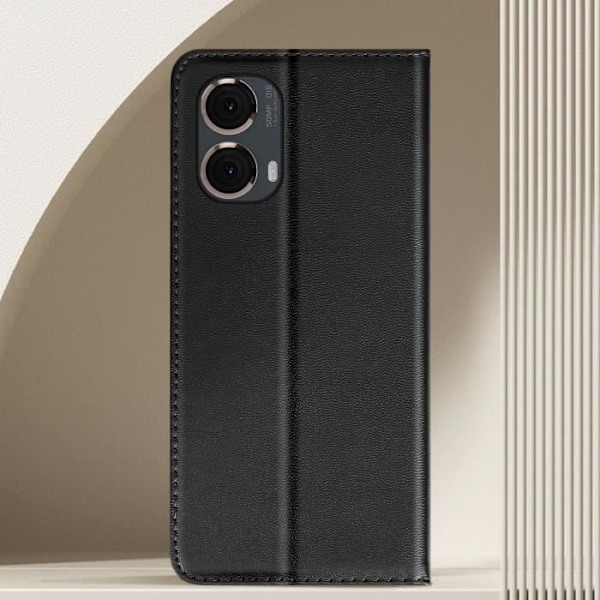 AVIZAR Fodral till Motorola Moto G85 - Svart - Flip magnetisk korthållare Svart