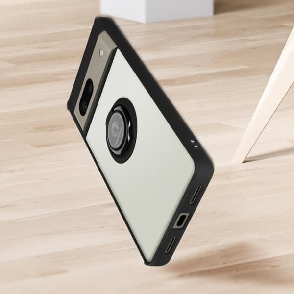 Beskyttelsesetui - AVIZAR - Google Pixel 7 - Bi-materiale - Videostøtte - Sort Svart