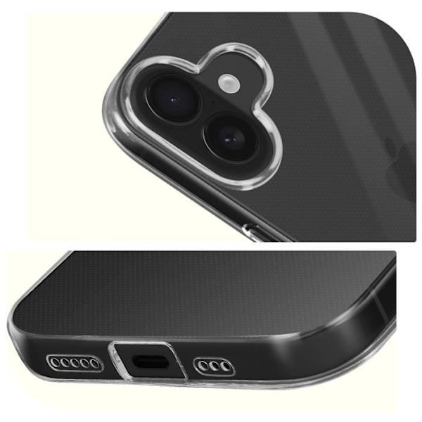 Coque - MAYAXESS - iPhone 16 - Mjuk silikon - Transparent - Skydd mot repor Transparent