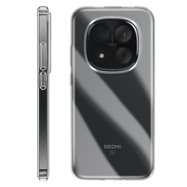 Silicone Cover til Redmi Note 15 Pro Plus i Ultrafin Stødabsorberende Transparent Vit