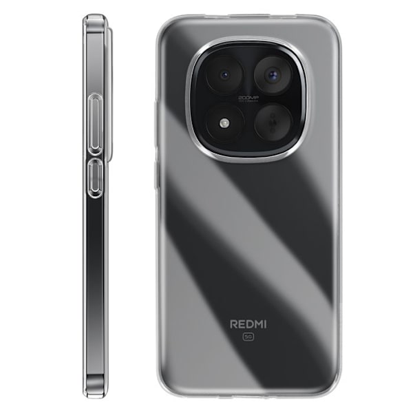 Siliconfodral för Redmi Note 15 Pro Plus i ultratunn stötsäker transparent Vit