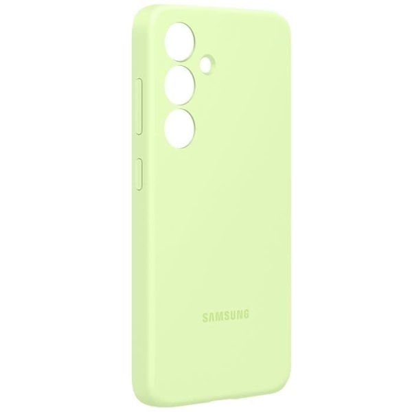 Coque pour Samsung S24 Soft Touch Silicone Flexible Original Samsung Vert Citron Grön