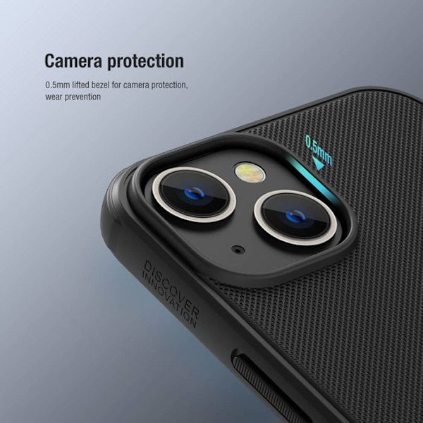 Skal för iPhone 14 - Nillkin - Super Frosted Shield - Vattentät IP68 - Stötskydd - Svart Svart