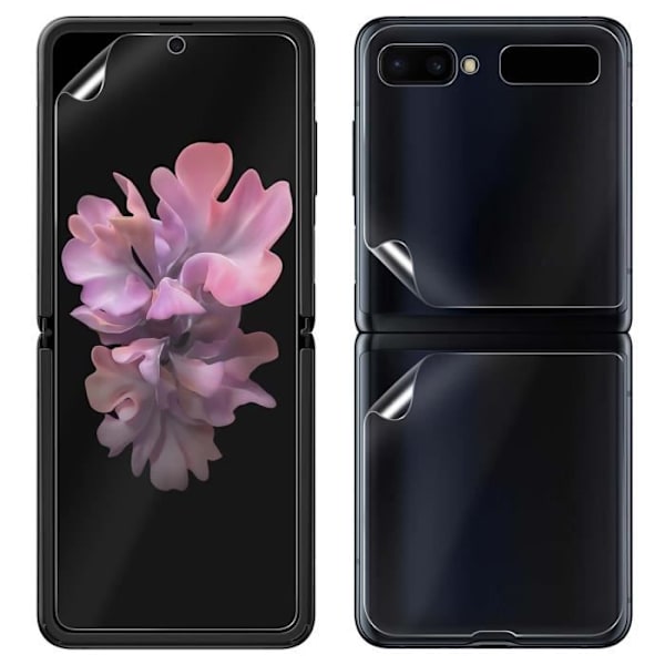 Suojakalvo - IMAK - Galaxy Z Flip - Hydrogeeli - Naarmuuntumaton - Heijastamattomuutta estävä Transparent, vit
