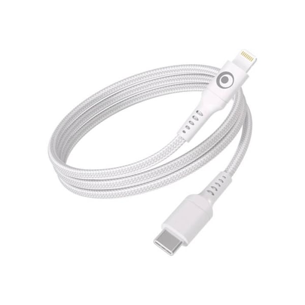 USB-C / Lightning Laddnings- och överföringskabel 3A Power Delivery 60W 1.2m BigBen Connected Vit Vit