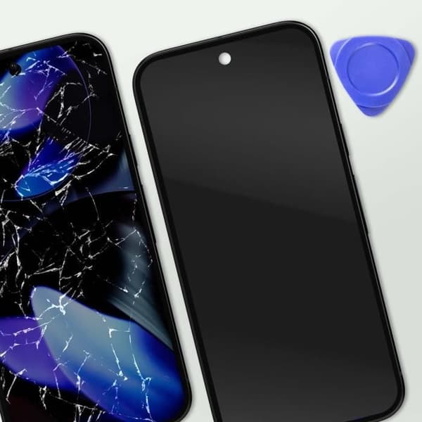 LCD-skærm Komplet - Google - Pixel 9 - Sort - Forudsamlet - 5,5 tommer Svart