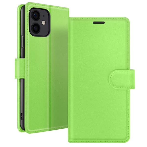 Plånboksfodral för iPhone 12 mini med Stödfunktion och Magnetflik Zanaé Grön Grön