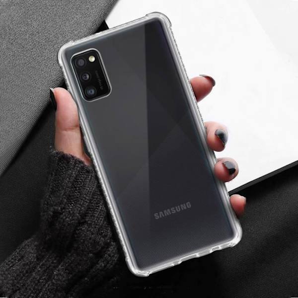 Coque - FORCE CASE - Galaxy A41 - Air Cushion - Tryax - Transparent Vit Klar vit