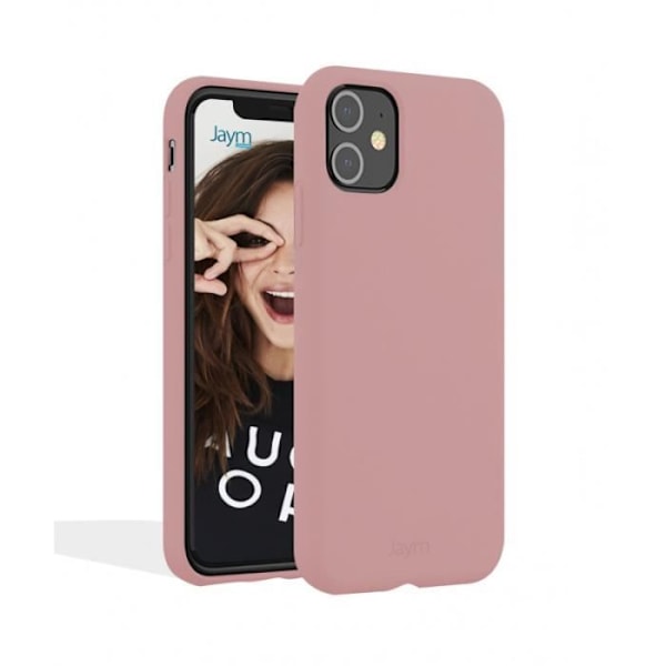 Etui til iPhone 14 Plus - JAYM - Premium silikone mikrofiber - Pink - Blødt - Glat Rosa