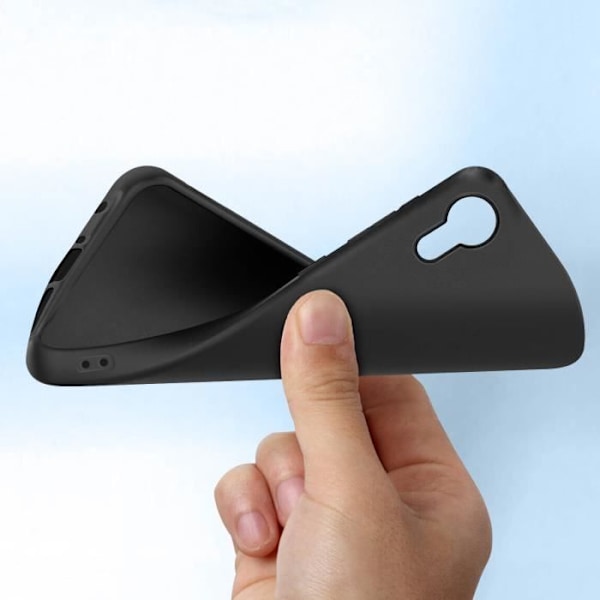 Fodral till Samsung Xcover 7 - AKASHI - Svart - Flexibel Soft touch - Stötsäkra hörn Svart