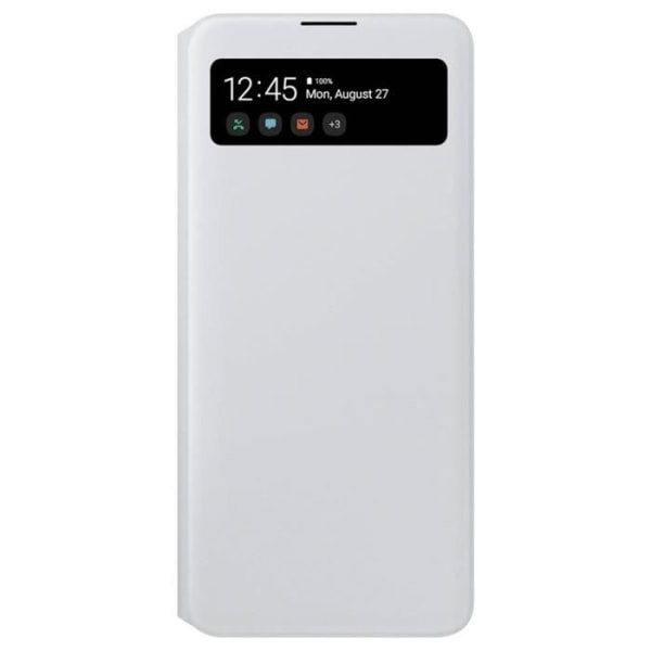 Étui - Samsung - Galaxy A41 - Translucent - S View Wallet Cover - Fuld beskyttelse Vit