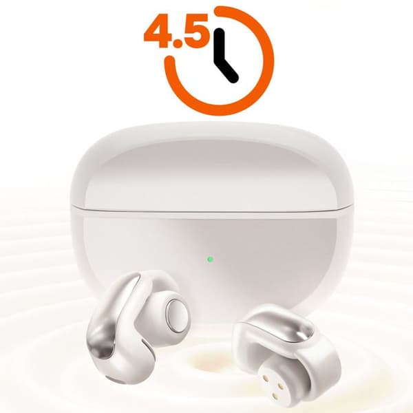 Bluetooth-headset - LinQ - Öronklipp - Bullerdämpning - Batteritid 27h - Beige Beige