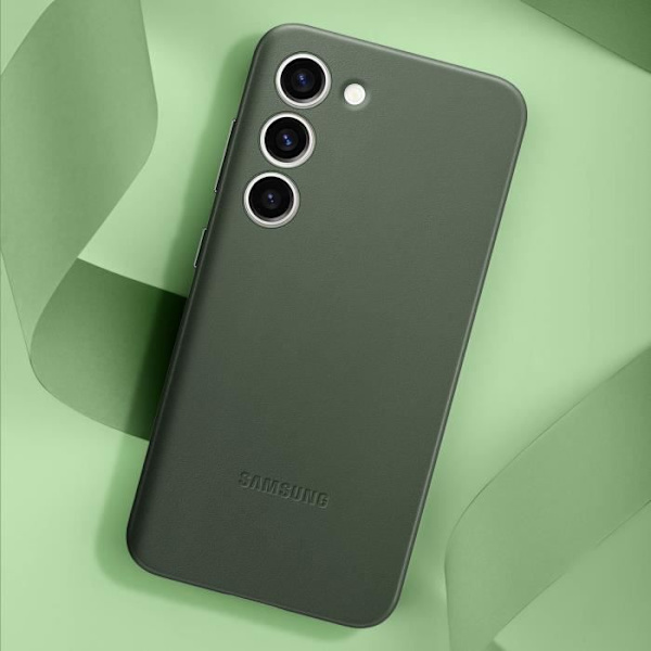 Lædertaske til Samsung Galaxy S23 Originalt Samsung Series Lædercover grønt