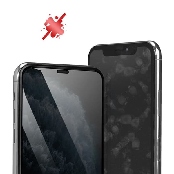 Härdat glas för iPhone 11 Pro Ripskydd Bisegerad 3D Full Glue Svart Sort