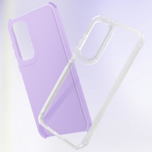 Coque Bumper - AVIZAR - Samsung Galaxy S24 FE - Stötabsorberande - Lavendel - Förstärkta hörn Lila