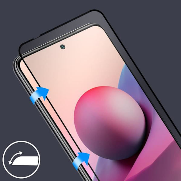Filmi Xiaomi Redmi Note 10s / Note 10 Tempered Glass 9H Akashi Transparent Black