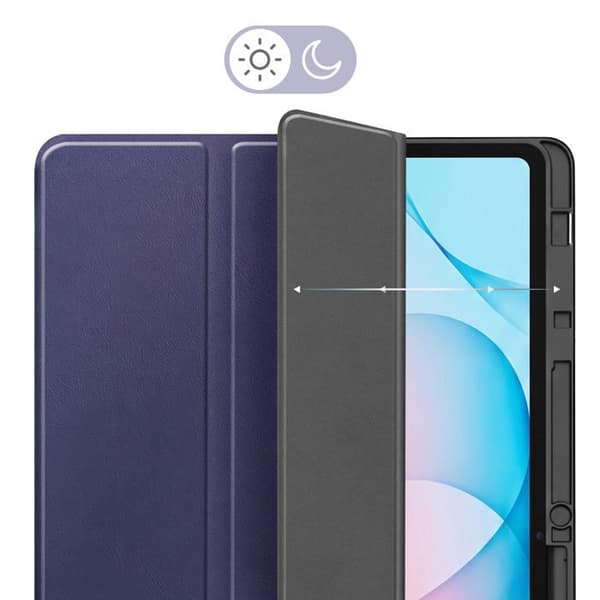Fodral för Samsung Galaxy Tab S12 Plus med Stödfunktion och Stylusfack Blå natt Blå