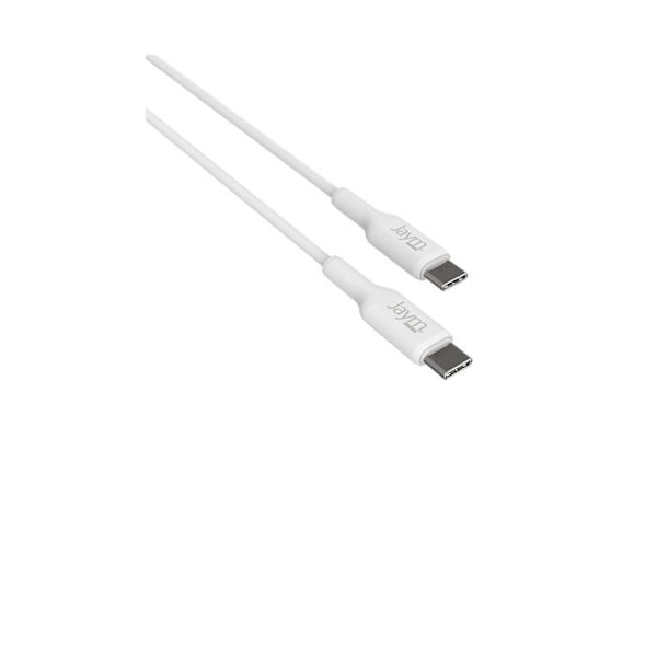 USB-C til USB-C PD 3.0 100W Opladning og Synkronisering 2m Jaym Hvid Vit