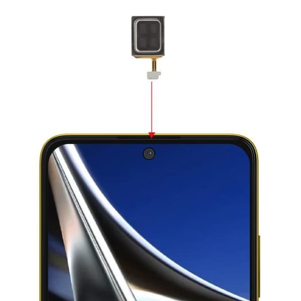Intern højttaler - AVIZAR - Xiaomi Redmi Note 11 Pro - Kablet - Sort - Nem udskiftning Svart