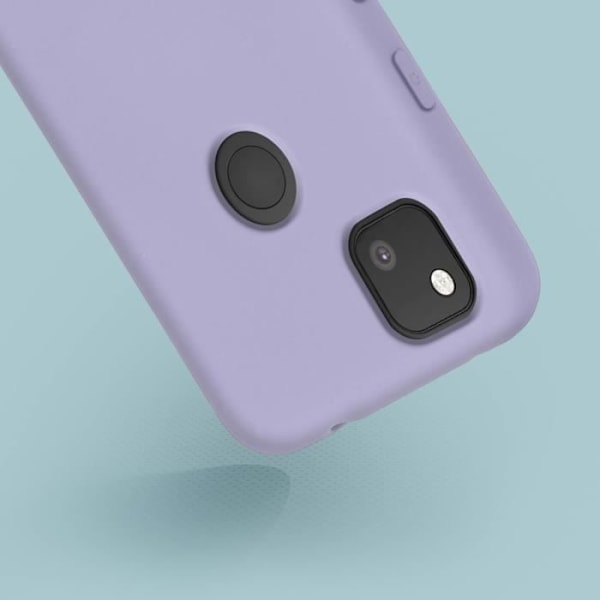 Skyddsfodral - AVIZAR - Google Pixel 4A - Halvstyv silikon - Soft Touch-yta - Lila Lila