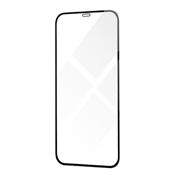 Skærmfilm - AVIZAR - iPhone 12 Pro Max - 9H hærdet glas - 5D skråkanter - Fuld vedhæftning Svart
