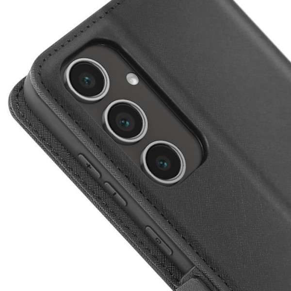 Etui för Samsung Galaxy S24 FE Kläpp Portfölj och Videostöd 3mk Svart Svart