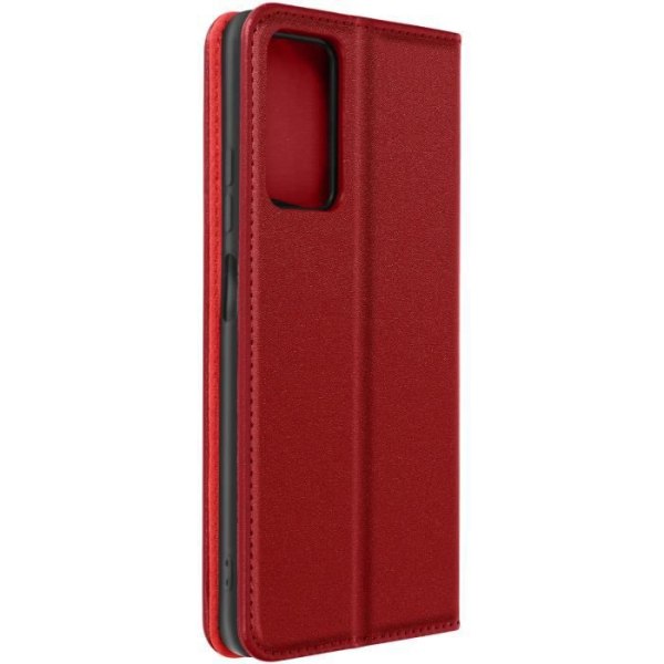 Skal till Xiaomi Redmi Note 11 Pro 5G Läderkorthållare Videoställ Röd