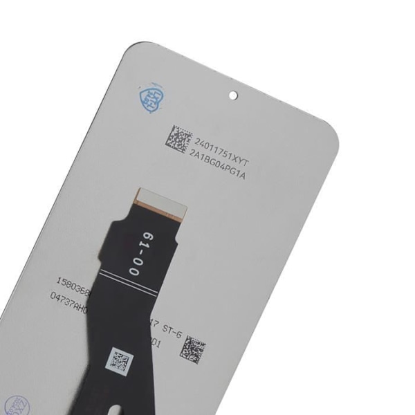 Komplet blok til Honor X8a LCD-skærm og sort berøringsglas - AVIZAR - Skærm udskiftning - hærdet glas Svart