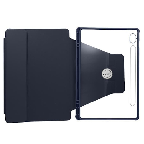 Kansi Samsung Galaxy Tab S9 FE:lle - AVIZAR - 360° kääntyvä jalusta - Midnight Blue Blå