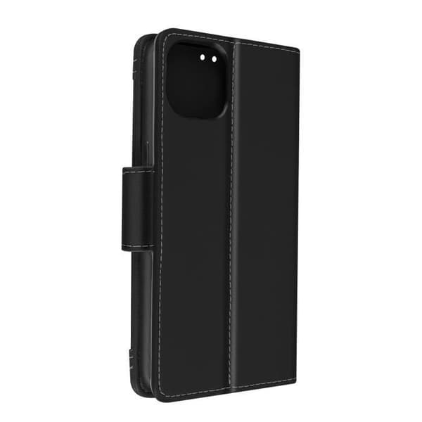 AVIZAR iPhone 13 Mini Pung-etui med flere rum - Sort - Hard Shell - Standerfunktion Svart