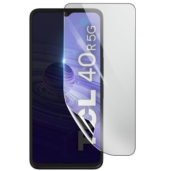 Skærmbeskytter - 3MK - TCL 40R 5G - Stødsikker Hydrogel - Gennemsigtig - Ridsefast Transparent