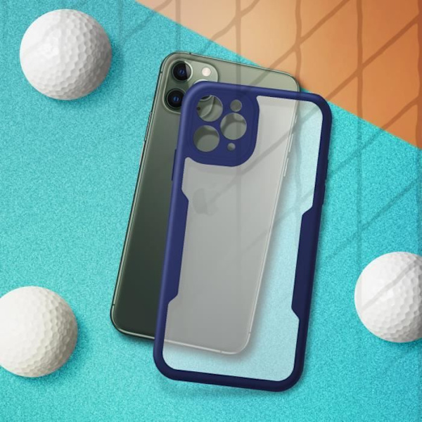 Coque iPhone 11 Pro - Apple - Stødabsorberende - Plexiglas - Polymer - Mørkeblå Midnattsblå