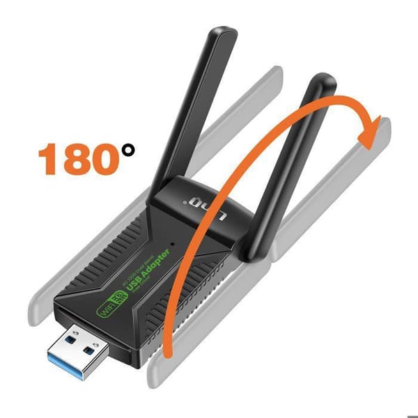USB WiFi Nyckel - LINQ - 1300Mbps - Bluetooth 5.4 - Dubbelband - Externa Antenner