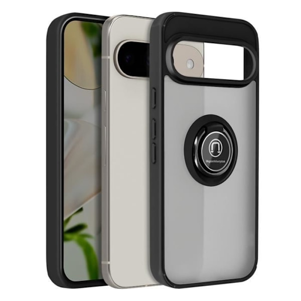 Skyddsfodral för Google Pixel 9 och Pixel 9 Pro med svart videoställ. Svart