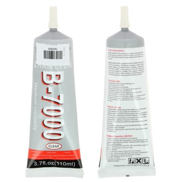 Colle - AVIZAR - B-7000 - 110ml - LCD Udskiftning - Glas Reparation - Præcisions Tip