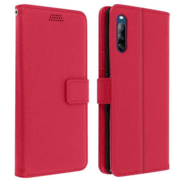 Housse Folio - AVIZAR - Sony Xperia L4 - Rosa - Blød Cover - Magnetisk Lukning Rosa