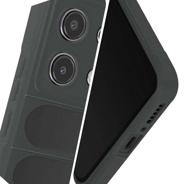 Fodral till Xiaomi Redmi Note 13 4G - AVIZAR - Halkskydd - Mörkgrå Grå
