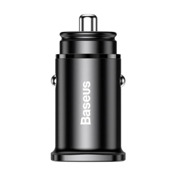 Oplader til Cigartænder - Baseus - 5A - Hurtig Opladning - 2 USB-porte - USB Type C Svart
