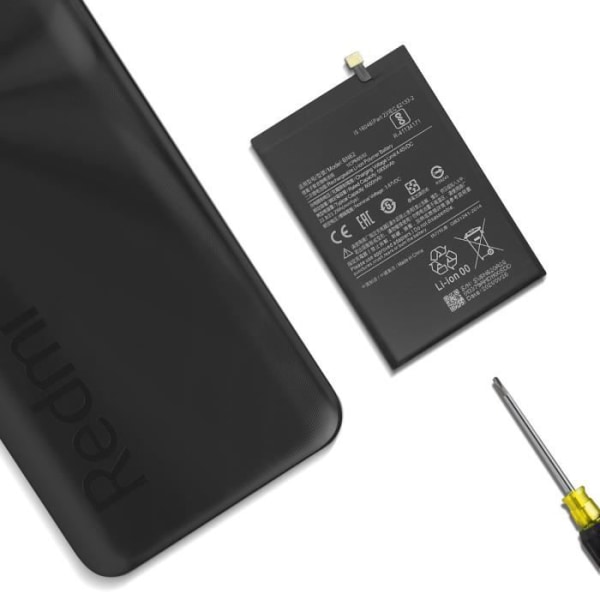 Xiaomi Redmi 9T, Note 9 og Poco M3 erstatningsbatteri 5900 mAh sort