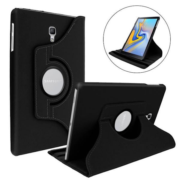 Fodral för surfplatta - Samsung - Galaxy Tab A 10.5 - Justerbart fodral - 360° ställ - Svart Svart